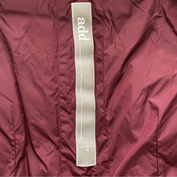 Add Down Quilted Puffer Vest Burgundy Size 2 - Picture 9 of 15